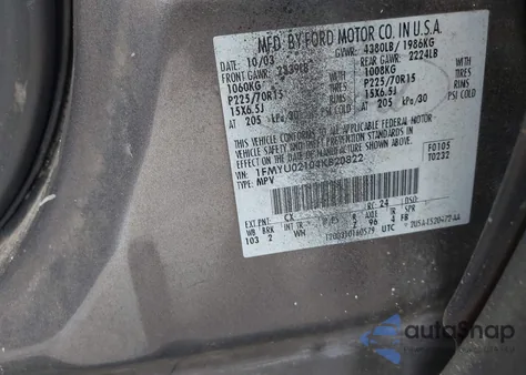 2004 Ford Escape Xls from USA, damaged, VIN 1FMYU02104KB20822